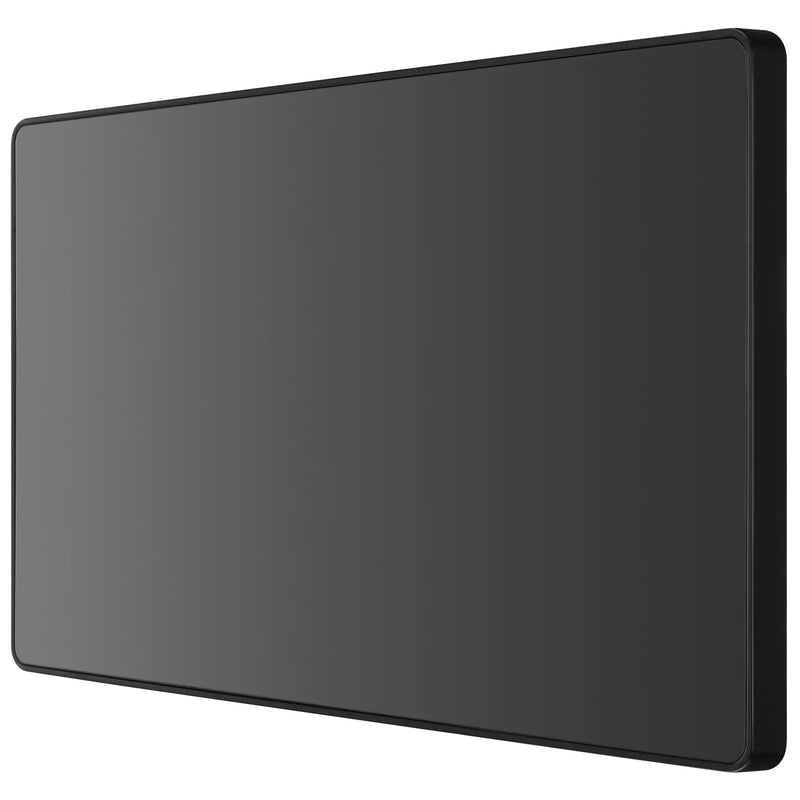 BG Electrical Evolve Black Chrome - Double, blank plate
