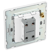 BG Electrical Evolve Brushed Steel - Intermediate Switch