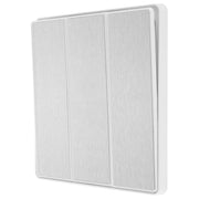 BG Electrical Evolve Brushed Steel - Triple, 2 way switch, edge rocker
