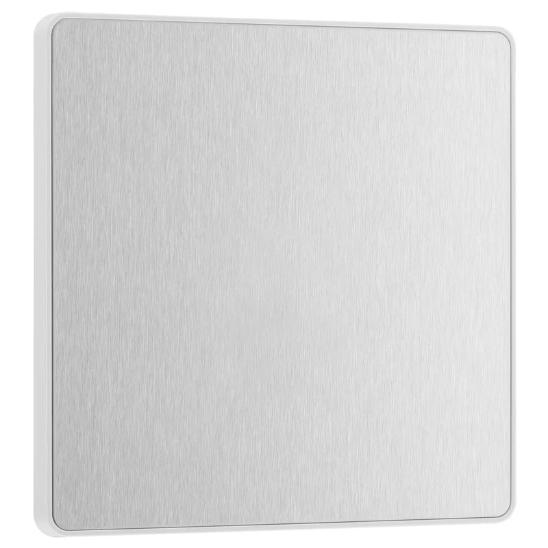 BG Electrical Evolve Brushed Steel - Single, blank plate