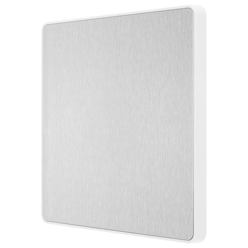 BG Electrical Evolve Brushed Steel - Single, blank plate