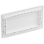 BG Electrical Evolve Brushed Steel - Double, blank plate