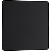 BG Electrical Evolve Matt Black - Single, blank plate