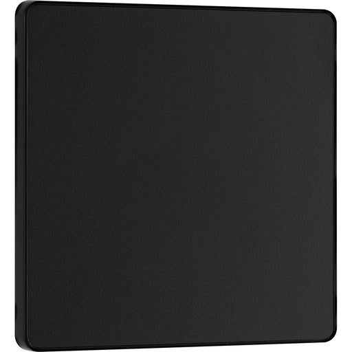 BG Electrical Evolve Matt Black - Single, blank plate
