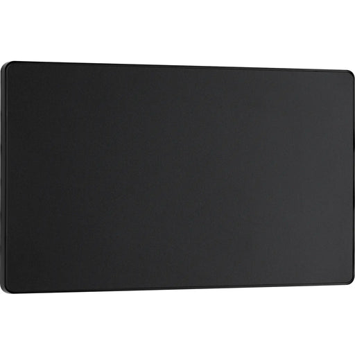 BG Electrical Evolve Matt Black - Double, blank plate