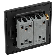BG Electrical Evolve Matt Blue - Triple, 2 way switch, edge rocker