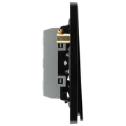BG Electrical Evolve Matt Blue - Triple, 2 way switch, edge rocker
