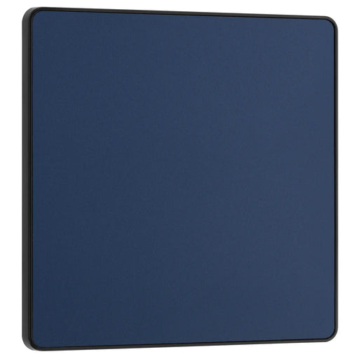 BG Electrical Evolve Matt Blue - Single, blank plate