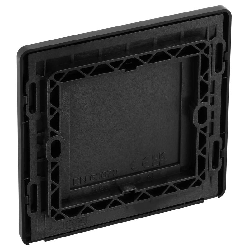 BG Electrical Evolve Matt Blue - Single, blank plate