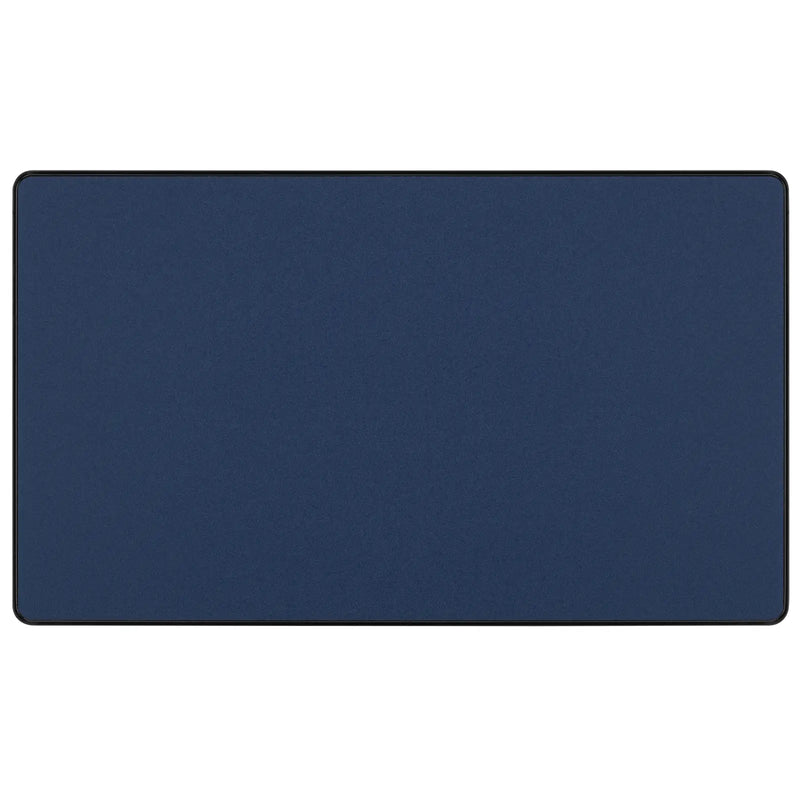 BG Electrical Evolve Matt Blue - Double, blank plate