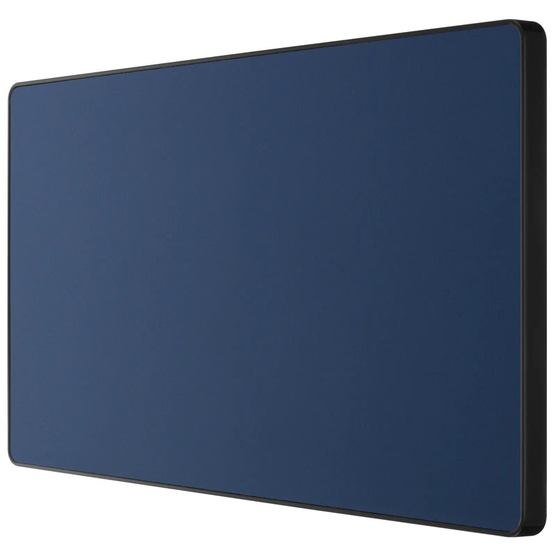 BG Electrical Evolve Matt Blue - Double, blank plate