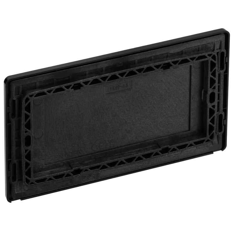 BG Electrical Evolve Matt Blue - Double, blank plate