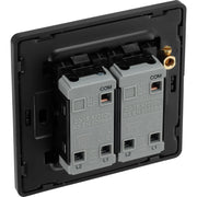 BG Electrical Evolve Matt Grey - Double, 2 way switch, edge rocker
