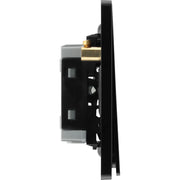 BG Electrical Evolve Matt Grey - Double, 2 way switch, edge rocker