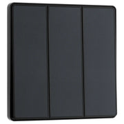BG Electrical Evolve Matt Grey - Triple, 2 way switch, edge rocker