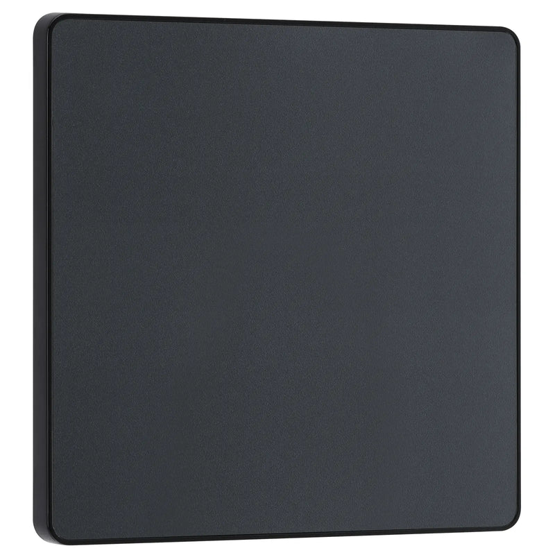 BG Electrical Evolve Matt Grey - Single, blank plate