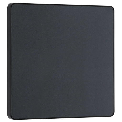 BG Electrical Evolve Matt Grey - Single, blank plate