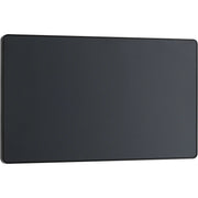 BG Electrical Evolve Matt Grey - Double, blank plate
