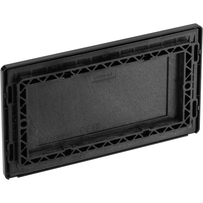 BG Electrical Evolve Matt Grey - Double, blank plate