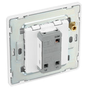 BG Electrical Evolve Pearlescent White - Single, 2 way switch, edge rocker
