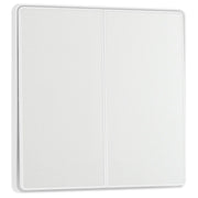 BG Electrical Evolve Pearlescent White - Double, 2 way switch, edge rocker