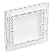 BG Electrical Evolve Pearlescent White - Single, blank plate