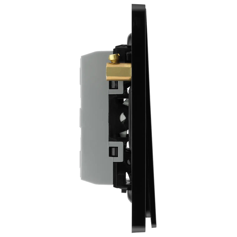 BG Electrical Evolve Polished Copper - Triple, 2 way switch, edge rocker