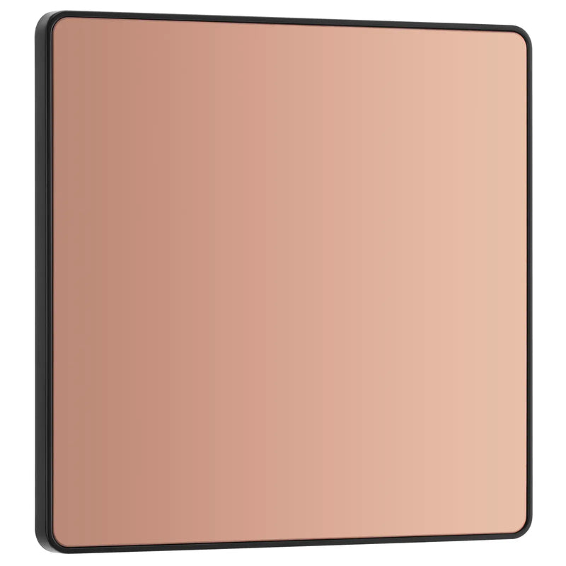 BG Electrical Evolve Polished Copper - Single, blank plate