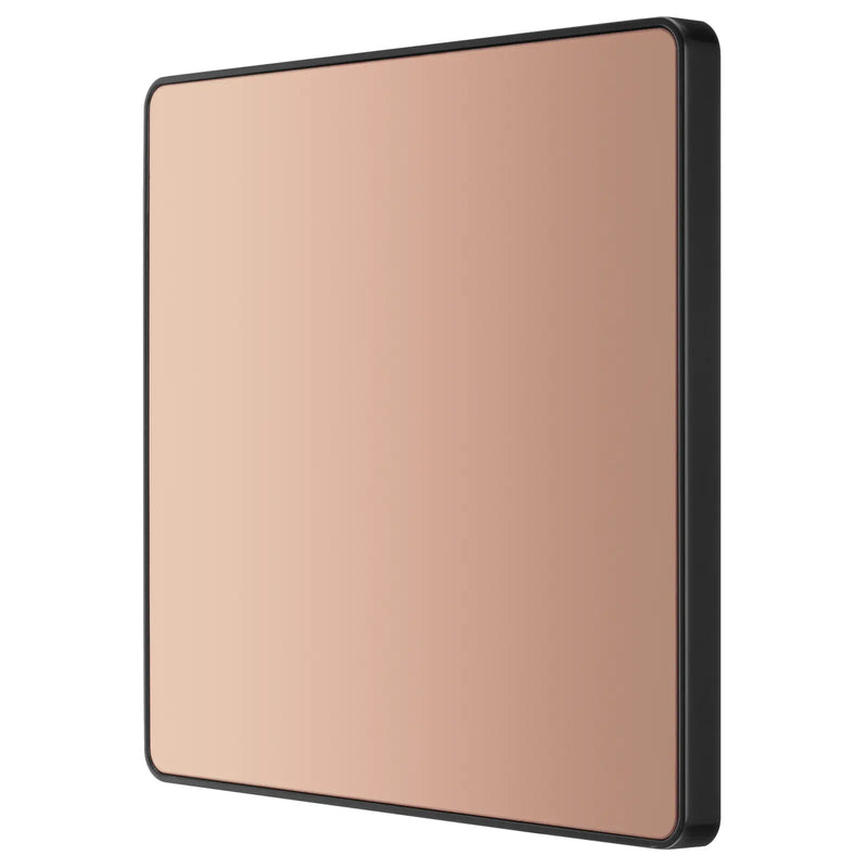 BG Electrical Evolve Polished Copper - Single, blank plate