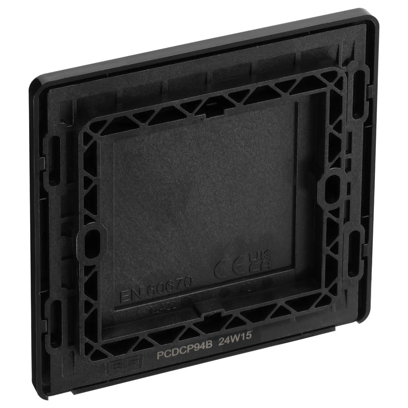 BG Electrical Evolve Polished Copper - Single, blank plate