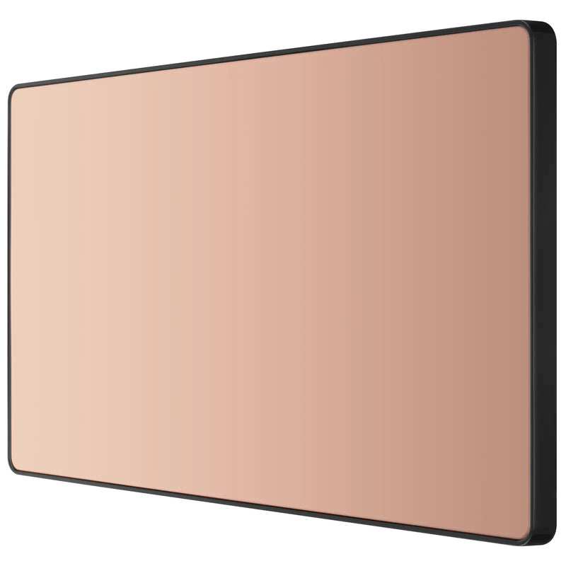 BG Electrical Evolve Polished Copper - Double, blank plate