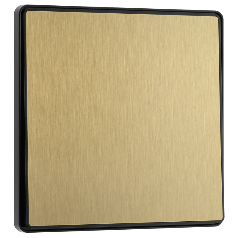 BG Electrical Evolve Satin Brass - Single, 2 way switch, edge rocker