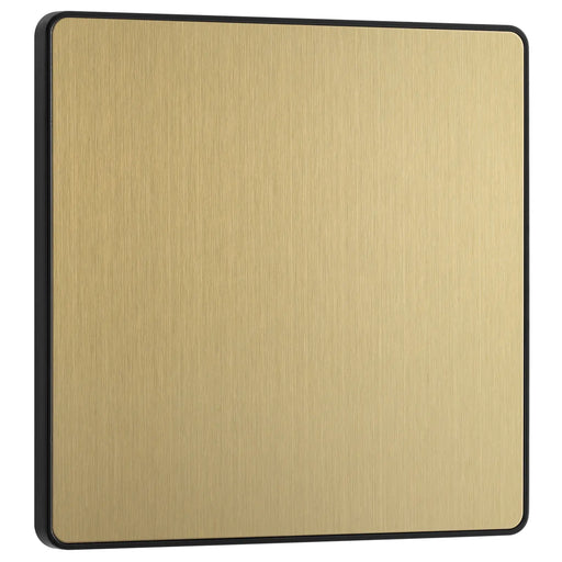 BG Electrical Evolve Satin Brass - Single, blank plate