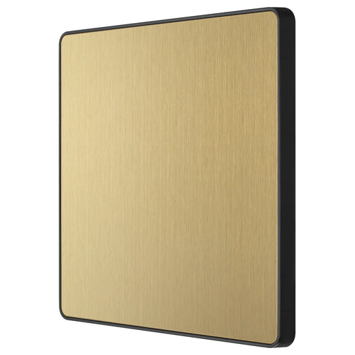 BG Electrical Evolve Satin Brass - Single, blank plate