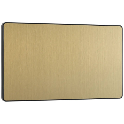 BG Electrical Evolve Satin Brass - Double, blank plate