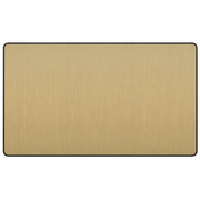 BG Electrical Evolve Satin Brass - Double, blank plate