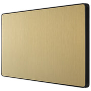 BG Electrical Evolve Satin Brass - Double, blank plate