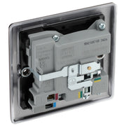 BG Electrical Nexus Metal Black Nickel - Single, switched, single pole, with 1 x USB A + 1 x USB C