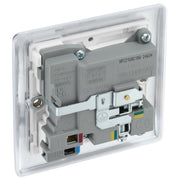BG Electrical Nexus Metal Polished Chrome - Single, switched, single pole, with 1 x USB A + 1 x USB C