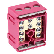 BG Circuit Protection Cp Connectors - 100A 5 Way Connector Block - Functional Earth - Pink