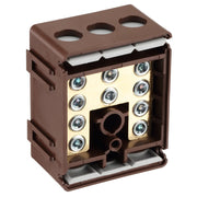 BG Circuit Protection Cp Connectors - 100A 5 Way Connector Block - L1 - Brown