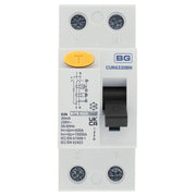 BG Circuit Protection RCD - Type B, Bidirectional RCD, Double Pole, 63A, 30mA, 2 Module