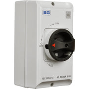 BG Circuit Protection Rotary Dc Isolator 4 Pole - 32A, 4-Pole DC, Rotary Isolator