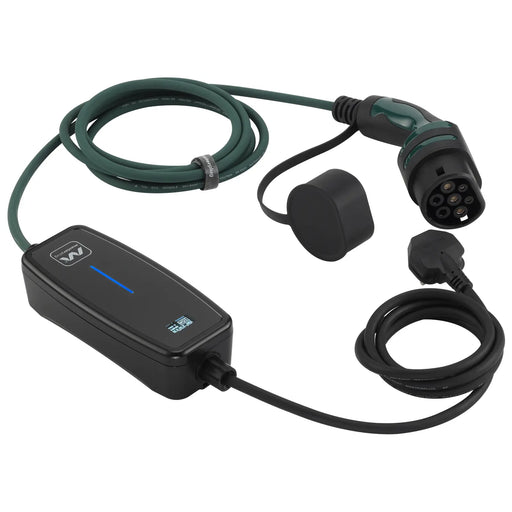 Masterplug EV - Mode 2, 5m Charging Cable, 3 Pin Plug to Type 2
