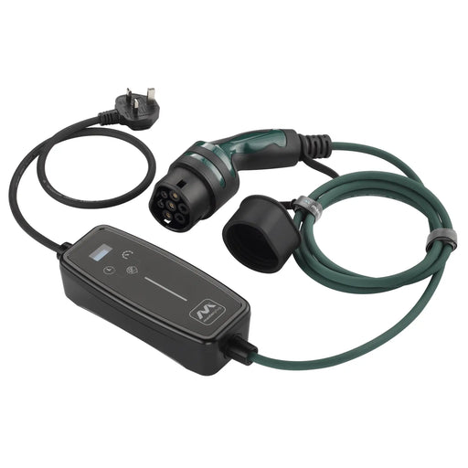 Masterplug EV - Mode 2, 3m Charging Cable, 3 Pin Plug to Type 2