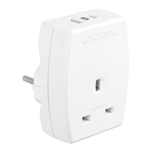 Masterplug Travel - 2 x USB A + C 10.5W, White