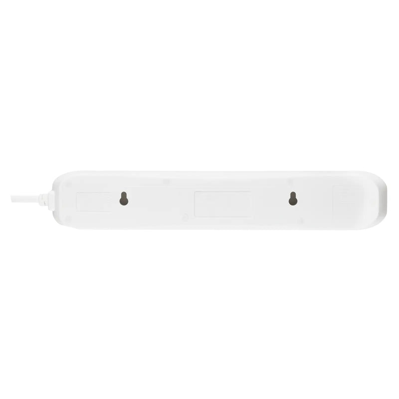 Masterplug USB - USB A + C 10.5W, 4 Sockets, 1m, 13A, White