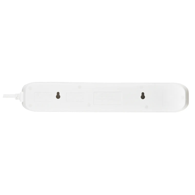 Masterplug USB - USB A + C 10.5W, 4 Sockets, 2m, 13A, White