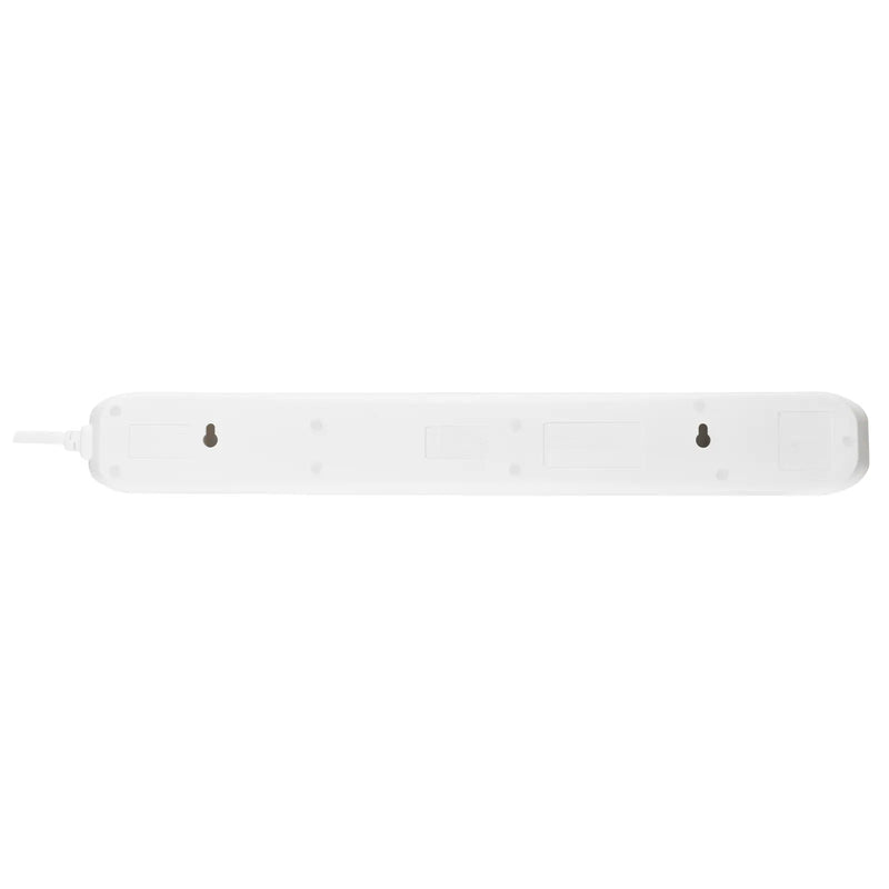 Masterplug USB - USB A + C 10.5W, 6 Sockets, 2m, 13A, White
