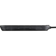 Masterplug Basic - 4 Sockets, 2m, 13A, Black